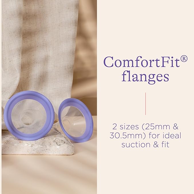 Lansinoh Manual Breast Pump, Hand Pump with Comfortable Flange, Includes 5oz Baby Bottle with Slow Flow Nipple, Breastfeeding Essentials