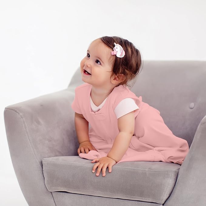 Mama Cheetah Baby Sleep Sack 0.5 TOG, Organic Cotton Baby Wearable Blanket with Two-Way Zipper, Swaddle Transition Baby Sleeping Bag for Newborn Infant Toddler Boy Girl, 6-12 Month