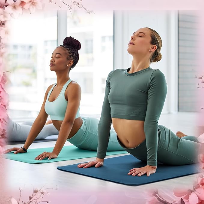 Timgle 6 Pack Yoga Mats Bulk Non Slip Exercise Yoga Mat Thick Anti Slip Tear Resistant Sports Gym for Fitness Stretching Home Workout and Studio