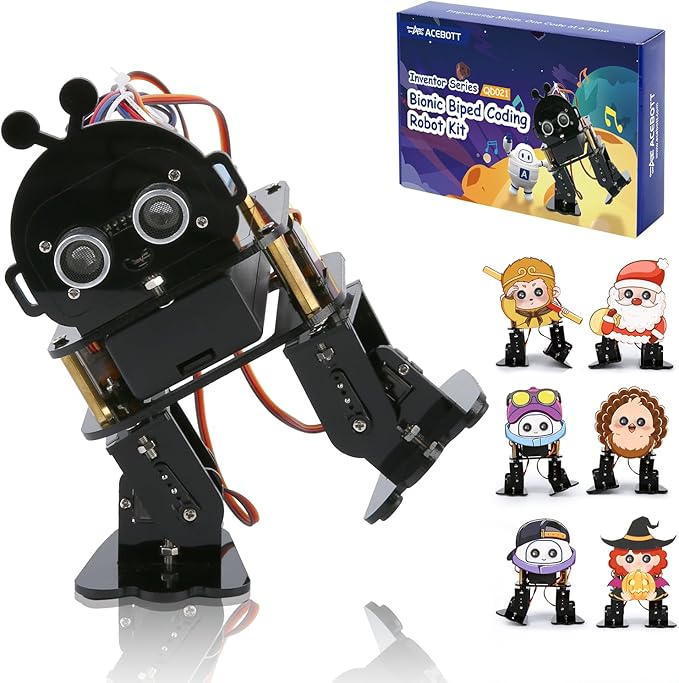 Robotics for Kids Ages 12-16，Bionic Biped Robot Kit for Arduino ESP32, STEM Science Kits, Cool Engineering Building Toys, Science Coding Kit for 12+ Boys Girls Teens and Adults Unique Gifts