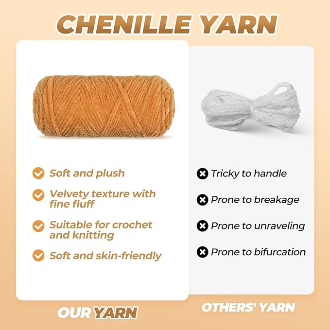 MOREJMTT Crochet Kit for Beginners, Learn to Crochet, Include Easy Knitting Soft Yarn, Step-by-Step Video Tutorial, Hook, Holiday Birthday Gift for Adults and Kids(2 Pack Dog)