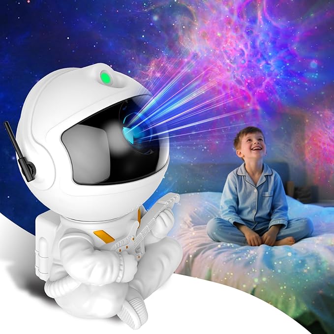 Astronaut Star Projector, Kids Night Light, Nebula Projector Light. Galaxy Bedroom Projector, Adult Playroom/Home Theater/Ceiling/Room Decoration