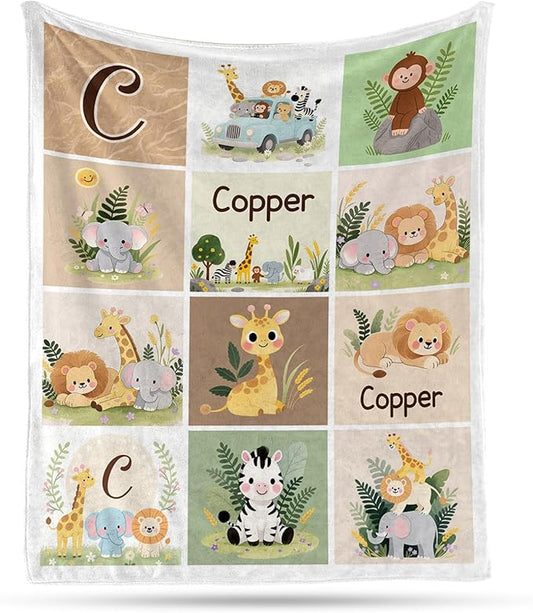 Ship Next Day, Personalized Baby Blanket – Printed in USA, Custom Baby Blanket for Boys & Girls, Baby Blanket with Name, Baby Shower, Easter, Christmas, Birthday Newborn & Toddler Gifts, Baby Gifts