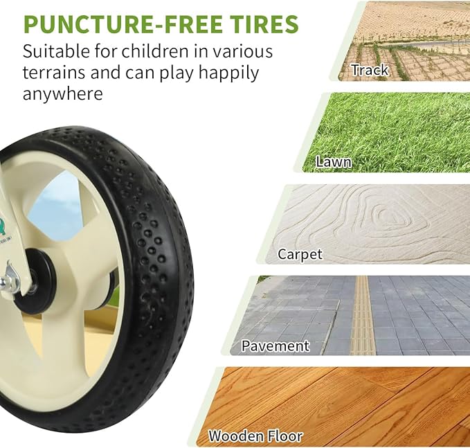 Dinosaur-Themed Toddler Balance Bike Toys for 2-7 Year Old Girls & Boys - Music & Lighting Effects, No-Pedal Training Bike, Best Gifts for Kids with Carbon Steel Frame & Adjustable Handlebar