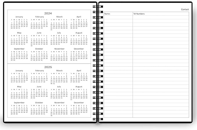 Undated Daily Planner - Undated Planner with Hourly Schedules, Action Items and Follow-up, A4 Daily Organizer Notebook to Increase Productivity, Appointment Book for Time Management, 8.5 × 11 Inch