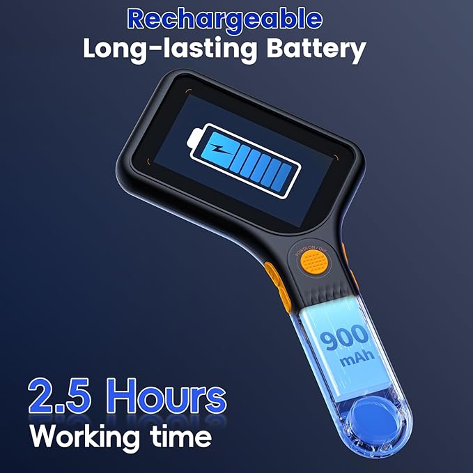 Microscope for Kids Adults - 3 Inch IPS Screen, Ahalfcit Digital Microscope, 500X Handheld Coin Magnifier, 3 Level LED Light, Compatible with Windows, Mac OS (D-Black)