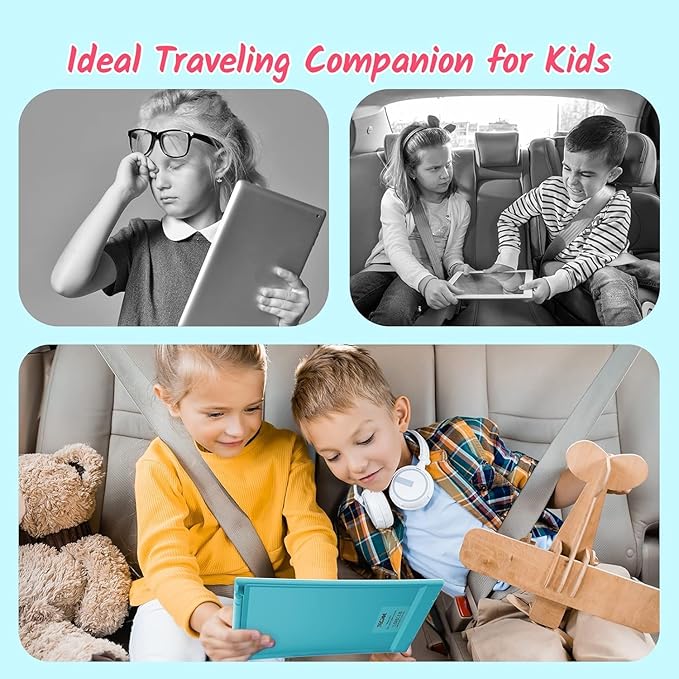 TECJOE 2 Pack LCD Writing Tablet, 10 Inch Colorful Doodle Board Drawing Tablet for Kids, Kids Travel Learning Toys Christmas Birthday Gifts for 3 4 5 6 Year Old Boys and Girls Toddlers