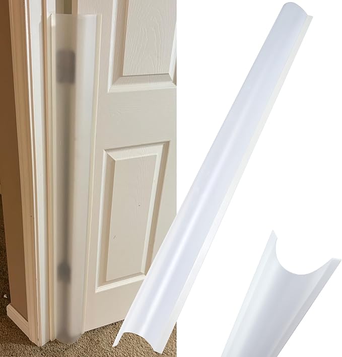 4PCS Baby Proofing Door Finger Pinch Guard Clear Door Jam Shield for Child Safety Finger Pinch Protector Hinge Protectors for Kids/Pet