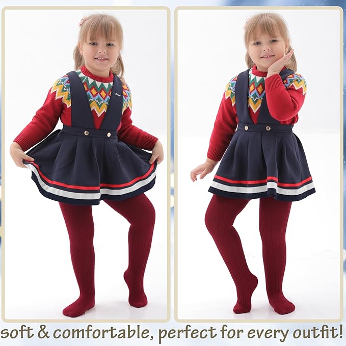 Mini angel Baby Tights Toddler Girl Tights Seamless Cable Knit Leggings Soft Cotton Stockings Pantyhose 3/4/5 Pack