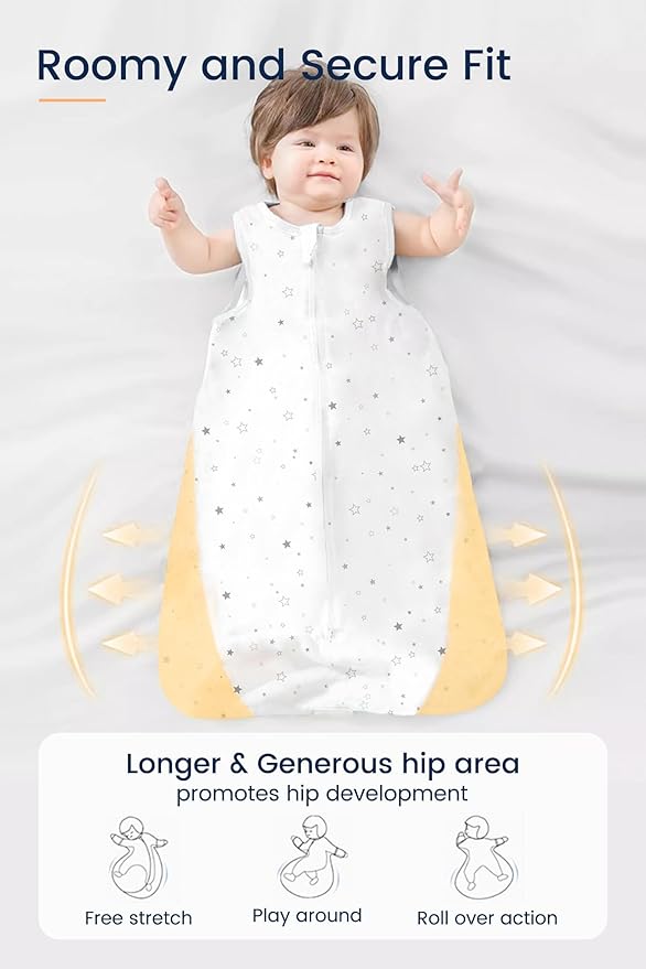 TotAha Toddler Sleep Sack 2T-3T-4T, Premium Light Wearable Blanket Baby Sleeping Bag with 2-Way Safe Zippers For Girl Boy