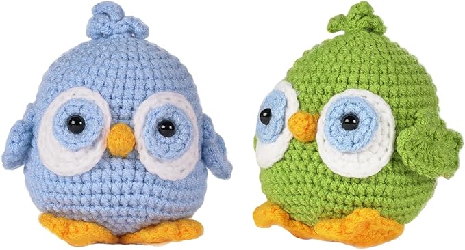 Utook Crochet Kit for Beginners，Crochet Starter Kits,Crochet Kits for Beginners Adults and Children, with Instructional Videos and Paper Tutorials, Handmade Crafts, Holiday Gifts (Bird)