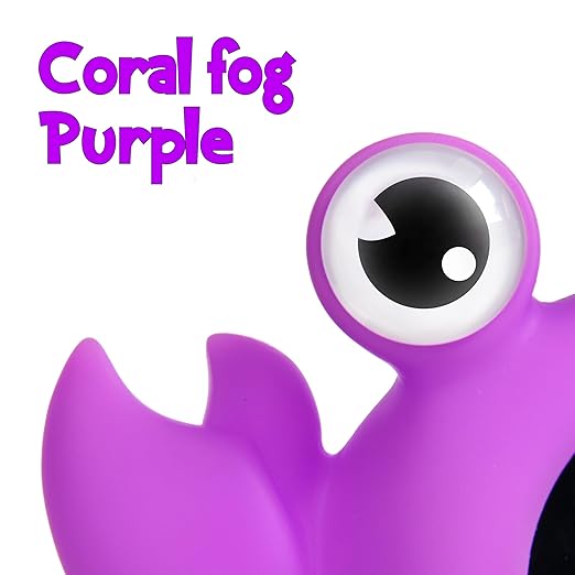 TKY Baby Bath Thermometer with Floating Toys & Room Temperature Monitor - Rechargeable Digital Thermometer with Temperature Alerts, Bath Essentials for Newborns, Infants Crab (Purple)