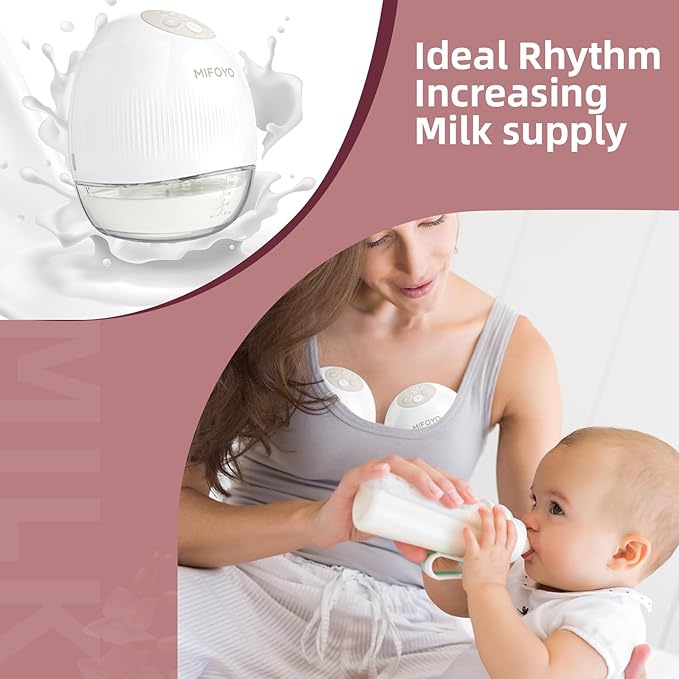 Breast Pump Wearable Breast Pumping: Electric Breast Pumps Hands Free Breastfeeding Pumps with 4 Modes & 9 Levels - Rechargeable Milk Pump, Smart Display for Moms, 24mm 2 Pack
