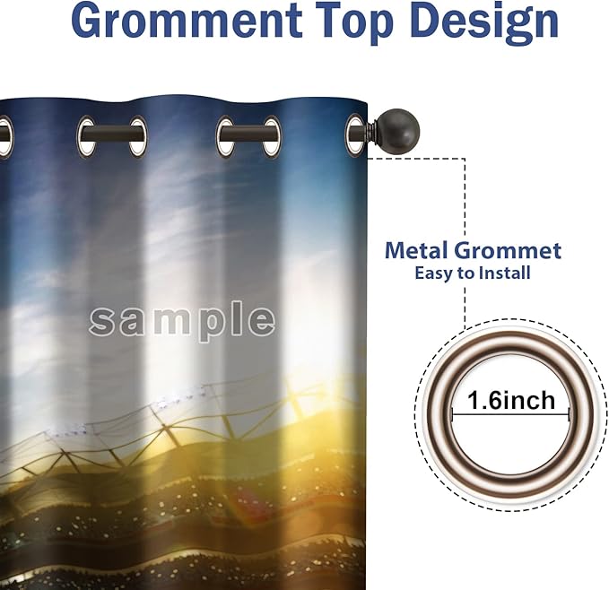 Jekeno Gaming Game Controller Blackout Curtains - Kids Boys Teens Teenagers Room Bedroom Colorful Gamer Gamepad Decor Home Living Room Darkening Grommet Window Drapes 2 Panel Set, 42"x54"