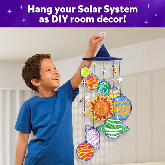 Skillmatics Foil Fun Solar System - Space Art & Craft Kit for Kids, Mess-Free Fun, Creative Activity, DIY Decor, Gifts for Boys & Girls Ages 4, 5, 6, 7, 8, 9, 10, 11, 12