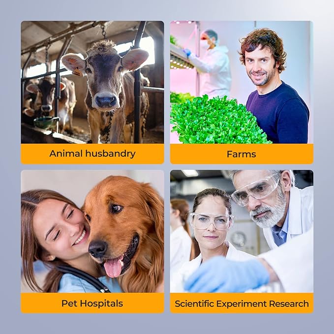 [Darkfield Microorganism Model] Vabiooth Lab Darkfield & Brightfield Trinocular Compound Microscope 40X-2500X Magnification with 7" Monitor 5MP E-Eyepiece, Adjustable Mechanical Stage, LED Source