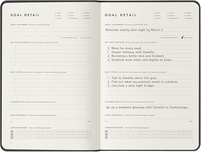 Full Focus Gray Linen Planner by Michael Hyatt - The #1 Daily Planner to Increase Focus, Eliminate Overwhelm, and Achieve Your Biggest Goals - Hardcover