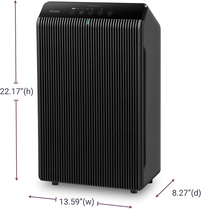 WINIX 5510 Air Purifier (New Generation of 5500-2 with App Support) for Home Large Room Up to 1881 Ft² in 1 Hr, True HEPA, High Deodorization Carbon Filter and Auto Mode, Captures Pet Allergies, Smoke