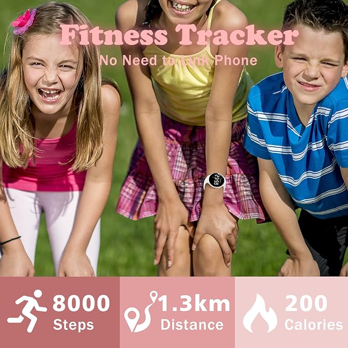 Kids Watches for Girls Boys Digital Sport Watch with Step Counter Pedometer Vibration Alarm Clock, No App Waterproof Fitness Tracker Kids Watch Boys Girls Teens Students Ages 5-16