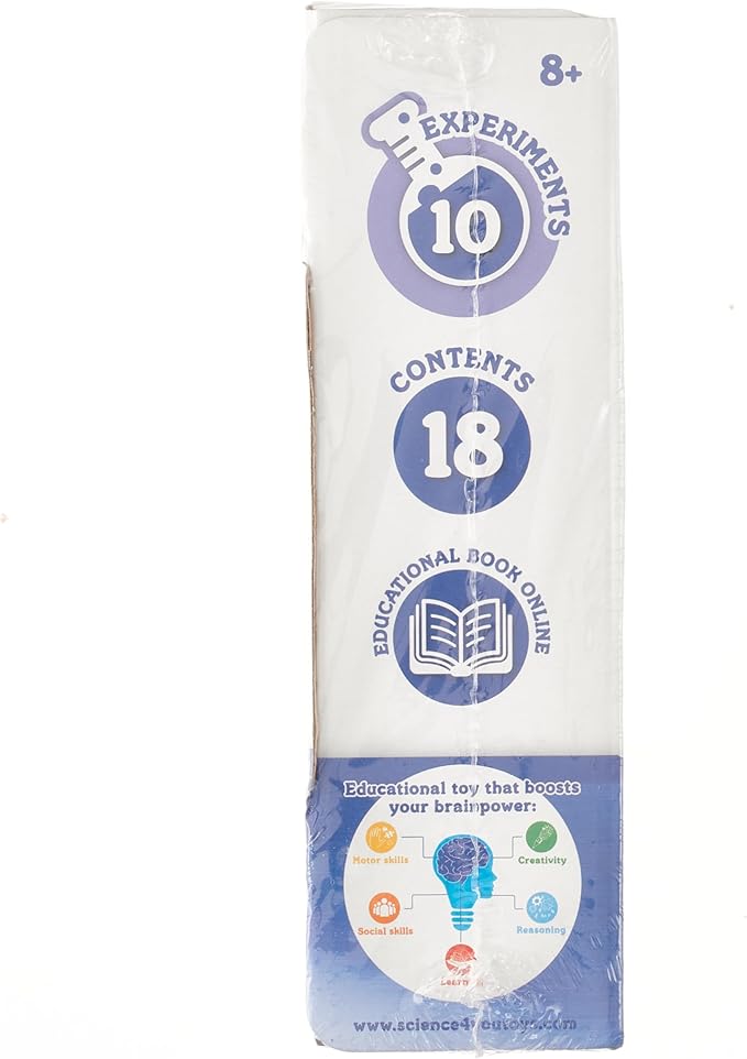 Science4you - Crystal Growing Kit for Kids Age 8+ - Chemistry Set with 10 Science Experiments for Kids Including Growing Crystals and Gem Stones, Geology Gifts for Kids, Science Kits for Kids Age 8