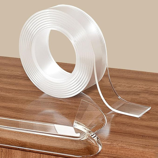 CHENYA Clear Edge Protector Strip Sharp Edge Wrap Cover Tape,0.8 in x 13.12 FT,Self Adhesive Protective Bumper Guards for Cabinet Door Desk Glass Table Bed Furniture, Kitchen Countertop, Waterproof