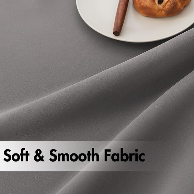 ANRODUO Back Tab Blackout Curtains for Bedroom Living Room, Rod Pocket Pinch Pleated Thermal Insulated Room Darkening Curtains 72 Inches Long 2 Panels, Grey, 42 x 72 Inch