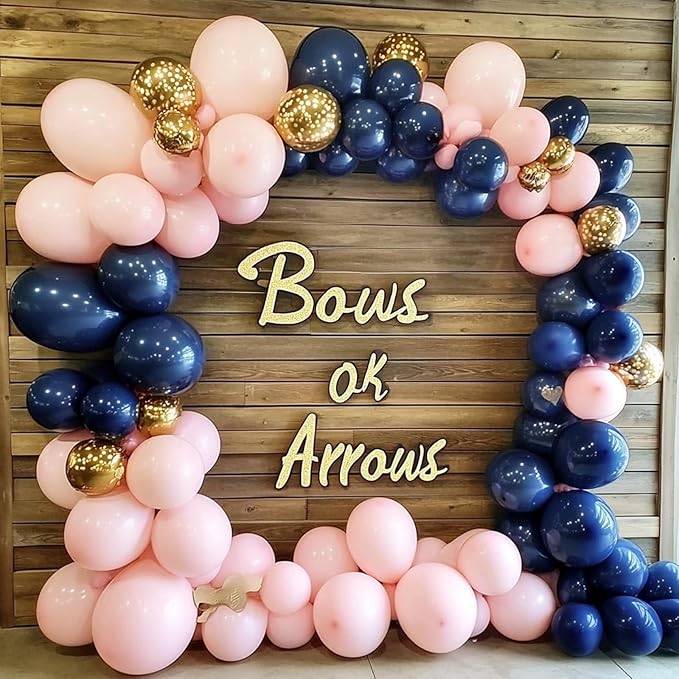 RUBFAC 129pcs Navy Blue Balloons Different Sizes 18 12 10 5 Inch, Latex Balloon Garland Arch Kit for Birthday Party Graduation Baby Shower Wedding Holiday Balloon Decoration