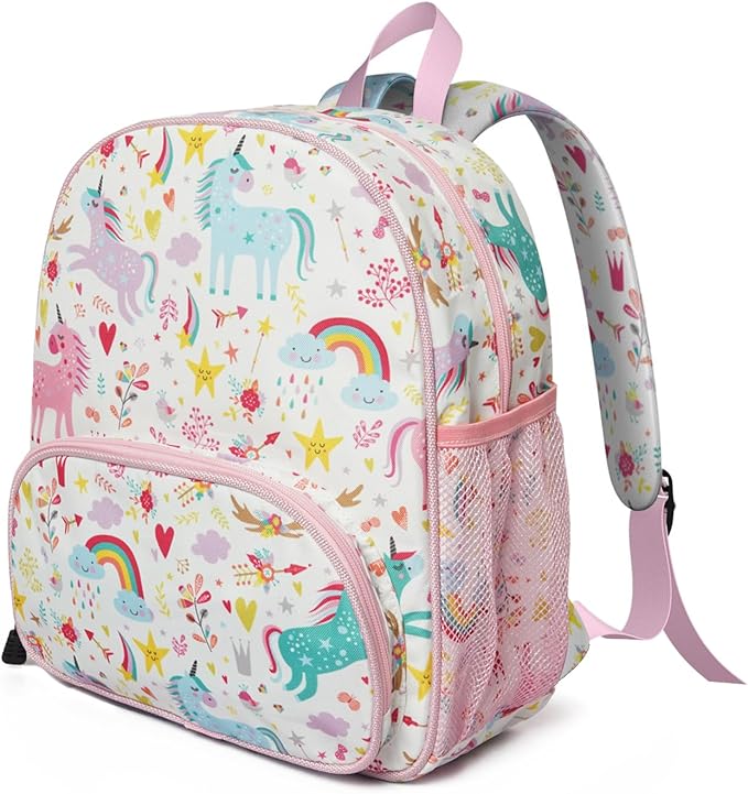 Toddler Backpack for Girls 3-8: Preschool Kindergarten Backpack - Cute Kids Backpacks for Girls-Floral