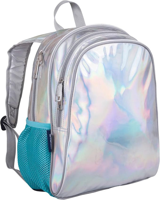 Wildkin 15-inch Kids Backpack – Durable, Padded, Adjustable for School & Travel - Holographic