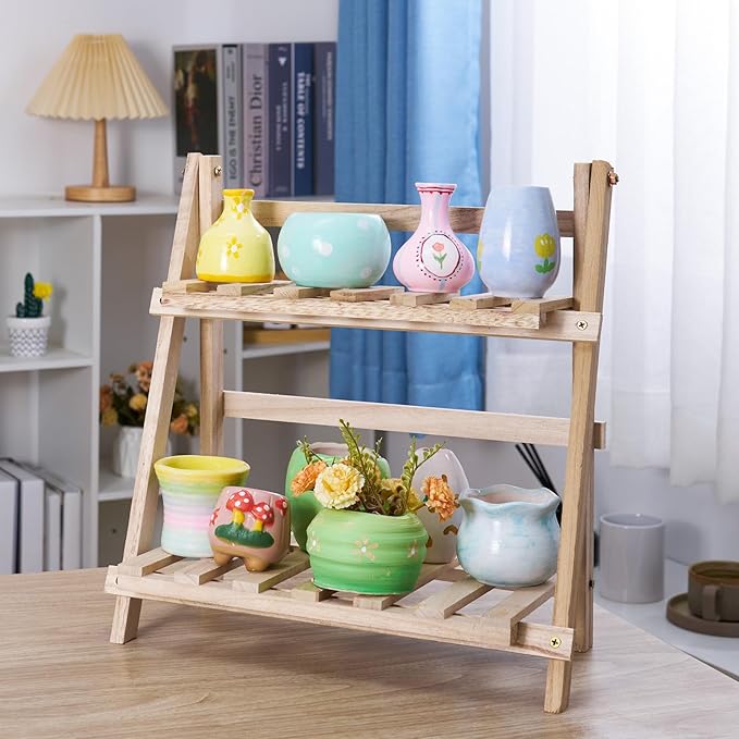 Alldeer Mini Pottery Wheel Machine - 6" Upgraded Clay Wheel for Beginners & Kids, 75W Motor, Adjustable Speed, Low Noise Ceramic Making Kit with 18PCS Sculpting Tools, Ideal for Home DIY