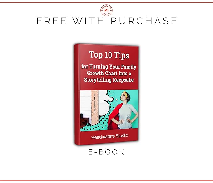 Wooden Growth Chart for Wall - Size Height Chart for Kids, Growth Measuring Board and Kids Height Wall Chart, Growth Chart for Kids, Height Chart for Wall - Modern White (63"x6.7")