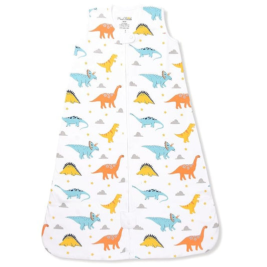 Baby Sleep Sack 1.0 TOG, Organic Cotton Baby Wearable Blanket with Two-Way Zipper, Swaddle Transition Baby Sleeping Bag, All-Season Sleep Sack for Newborn Infant Toddler Boy Girl, 12-18 Months, 1-Pack