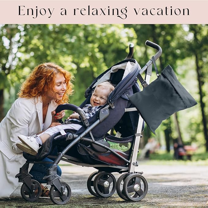 Waterproof Wet Bag for Swimsuit, Travel Beach Wet Dry Bag, Hidden Zipper Reusable Gray Wet Bags, for Travel Beach Wet Swimsuits Toiletries Diapers Dirty Gym Clothes Laundry Bag