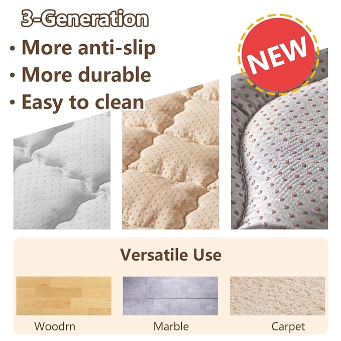 Baby Play Mats for Floor, Upgraded Thick Soft 50x50 Playpen Mat, Anti-Slip Bottom, Foldable and Machine Washable Playmat for Babies and Toddlers Infants(High Contrast)