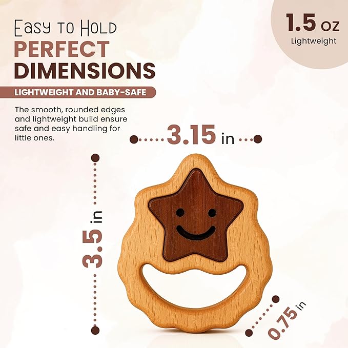 Wooden Toy for 6–12 Month Old Baby | Montessori Rattle | Toys for Baby Boy & Girl