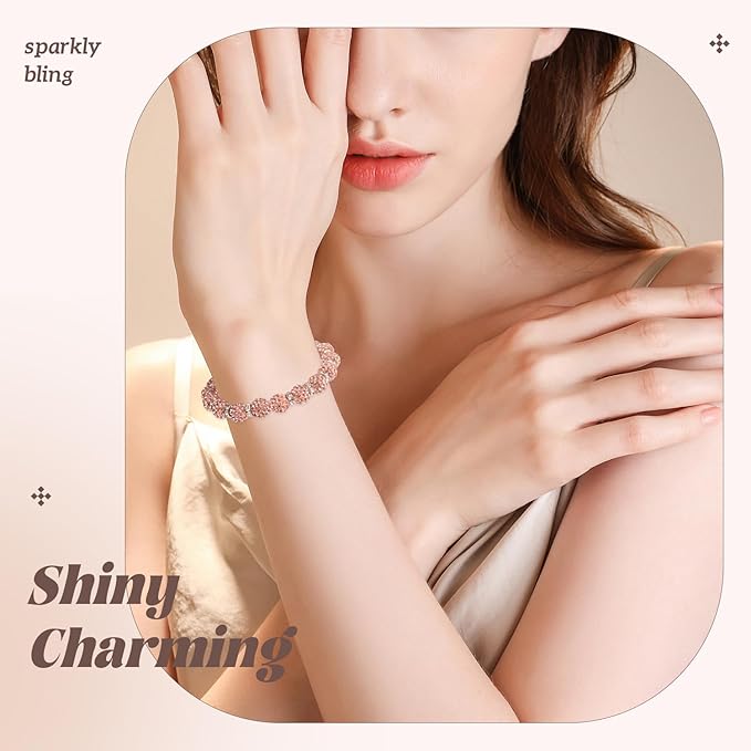 105pcs 10mm Rhinestone Beads for Jewelry Making, Light Peach Shiny Round Disco Ball Beads Bulk, Sparkle Crystal Clay Christmas for Bracelet Baseball Necklace Earring Crafting and DIY