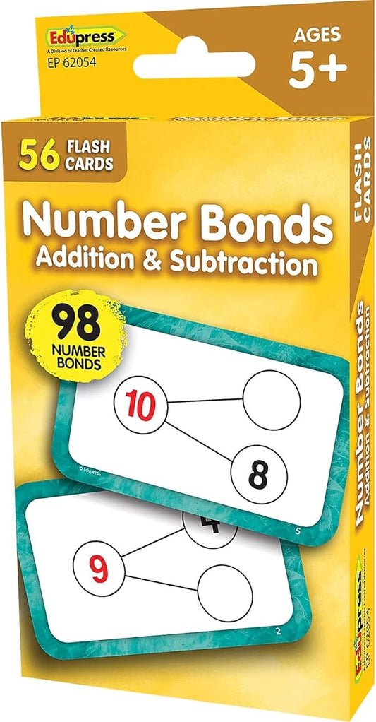 Teacher Created Resources Number Bonds Flash Cards - Addition and Subtraction (EP62054)