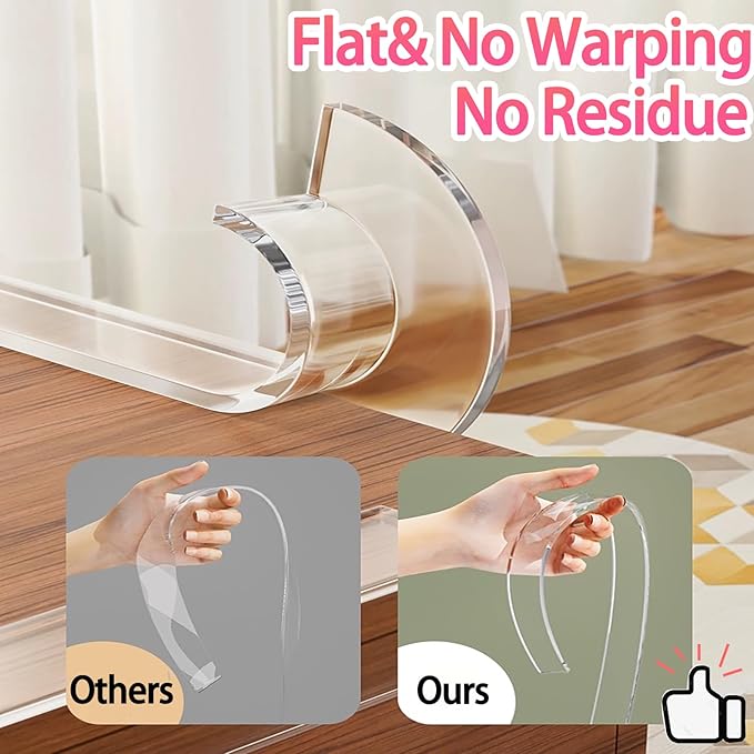 Clear Soft Corner Protectors for Furniture Strip,2in x 13FT,Sharp Edge & Table Bumper,Window Edge,Wall Protector, Soft Corner Guards Safe for Proof,Table Corner Protectors in Family