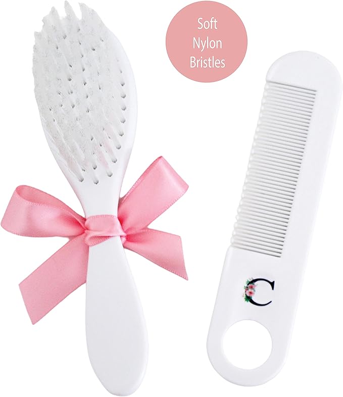 Personalized Baby Gift - Baby Brush and Comb Set, Suitable for Ages 0-3 Years, New Baby Gift