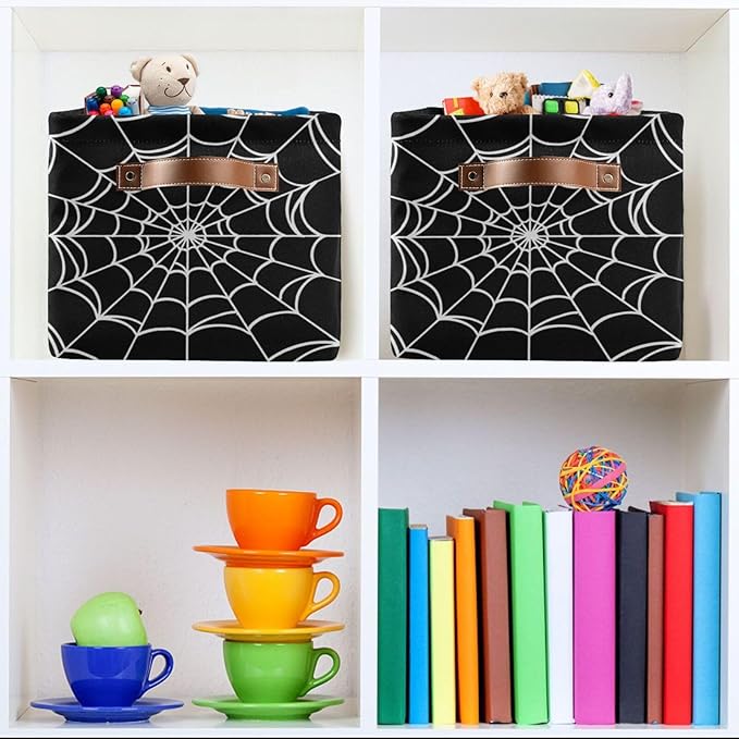 Storage Basket Storage Bins Organizer Bag Collapsible Closet Shelf Baskets Cube with handle for Baby Cloth Pet Toy Book 14.2×10.2×8.3 IN