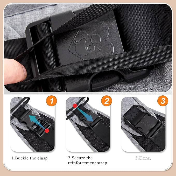 Baby Carrier Newborn to Toddler-Adjustable Baby Sling Carrier,Toddler Carrier for 25-60lbs,Comfortable to Baby Sling for Hands-Free Carrying (Gray)