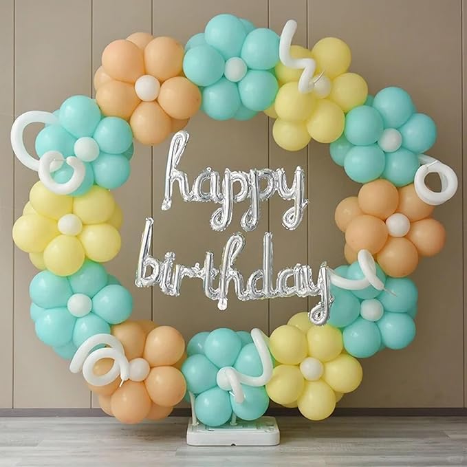 140pcs Cyan Blue Round Balloons Different Sizes 18 12 10 5 Inch Latex Balloons for Arch Decoration Party Balloon Kit for Graduation Birthday Party Wedding Balloon Baby Shower Decoration