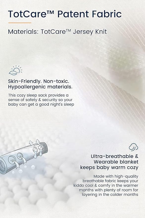 TotAha Toddler Sleep Sack 1.0 TOG for 2T-3T-4T, Wearable Blanket Baby Sleeping Bag with 2-Way Safe Zipper for All Seasons, Warm Soft Sleepsacks for Girl