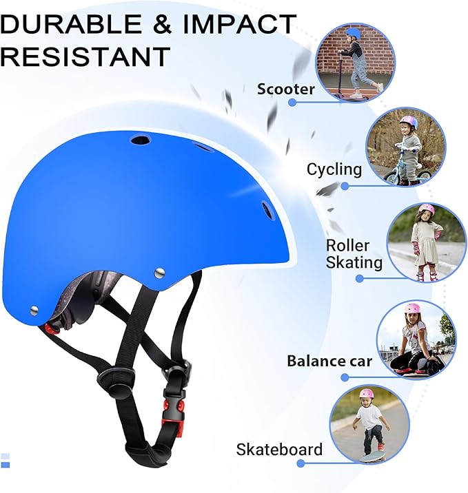 Kids Helmet for 2-3-5-8-14 Ages Girls and Boys, Ventilation and Impact Resistance Toddler Helmet for Multi-Sport Bicycle Scooter Inline Roller Skate and Skateboarding
