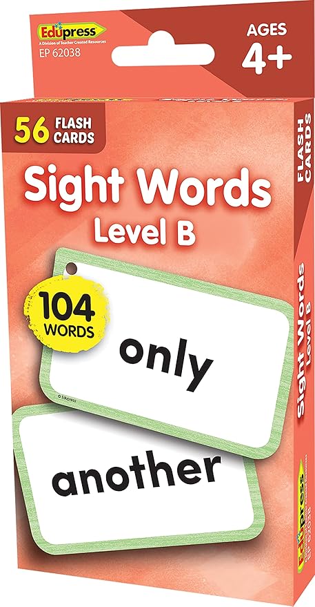Teacher Created Resources Sight Words Flash Cards - Level B (EP62038)