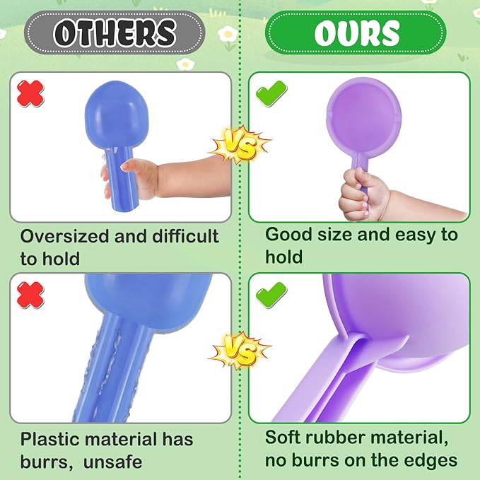 Small Soft Bath Toys for Toddlers 1-3 - Super Easy to Clean Water Table Toys Baby Tub Swimming Pool Toy Fun Tactile Training Newborn Gifts, 3Packs (Green)