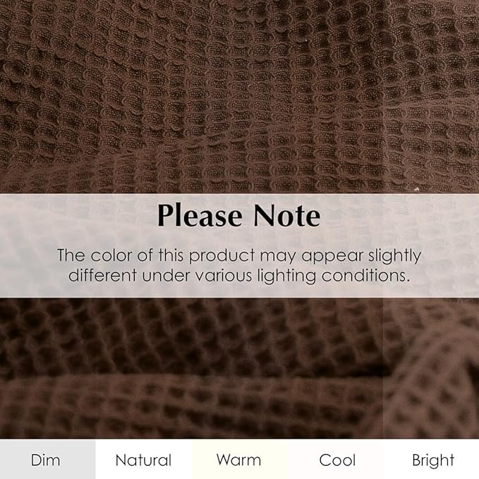 Salt Earth GOTS Certified 100% Organic Cotton Throw Blanket, 90" X 90" Blankets & Throws for Bed, Throw Blanket for Couch,Modern & Cozy Blanket, All Season Waffle Blanket, Soft Blanket (Potting Soil)