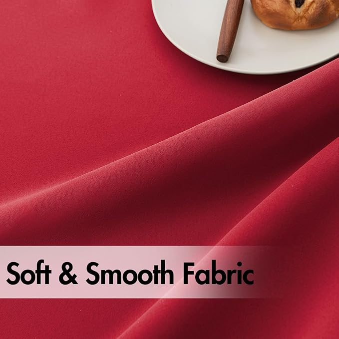 ANRODUO Back Tab Blackout Curtains for Bedroom Living Room, Rod Pocket Pinch Pleated Thermal Insulated Room Darkening Curtains 96 Inches Long 2 Panels, Red, 42 x 96 Inch