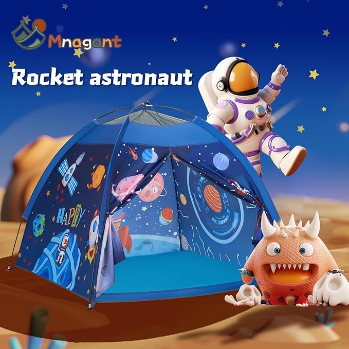 Space World Play Tent Galaxy Dome Playhouse for Boys and Girls Imaginative Play-Astronaut Space for Kids Indoor and Outdoor Fun, Perfect Kid’s Gift- 47" x 47" x 43"
