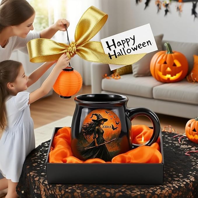 Custom Witch Cauldron Mug, Personalized Witches Brew Halloween Coffee Mug, Halloween Mugs Gifts For Women, Besties, Family, Witches Cauldron, Witch Coffee Mug, Witchy Gifts For Women (2pcs)
